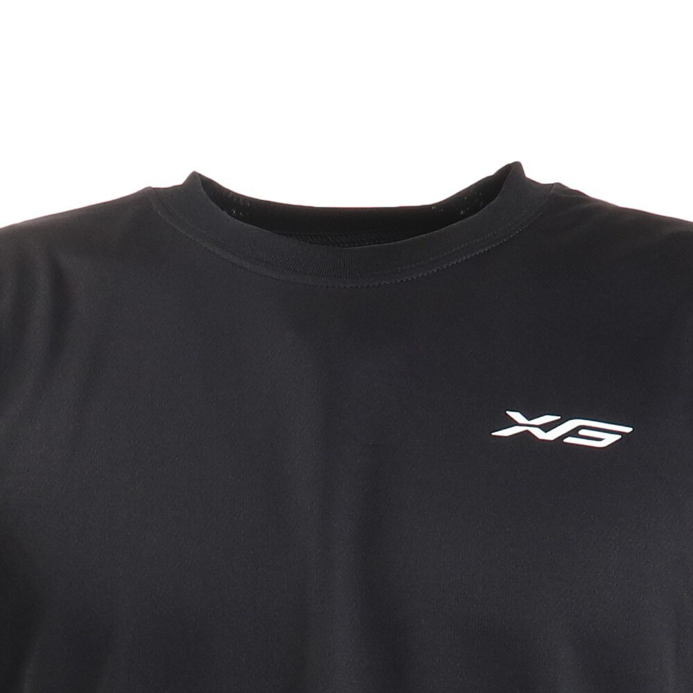 エックスティーエス（XTS）（メンズ）ドライプラス 半袖Tシャツ 740G0ES8860 BLK 卓球ウェア★★★
