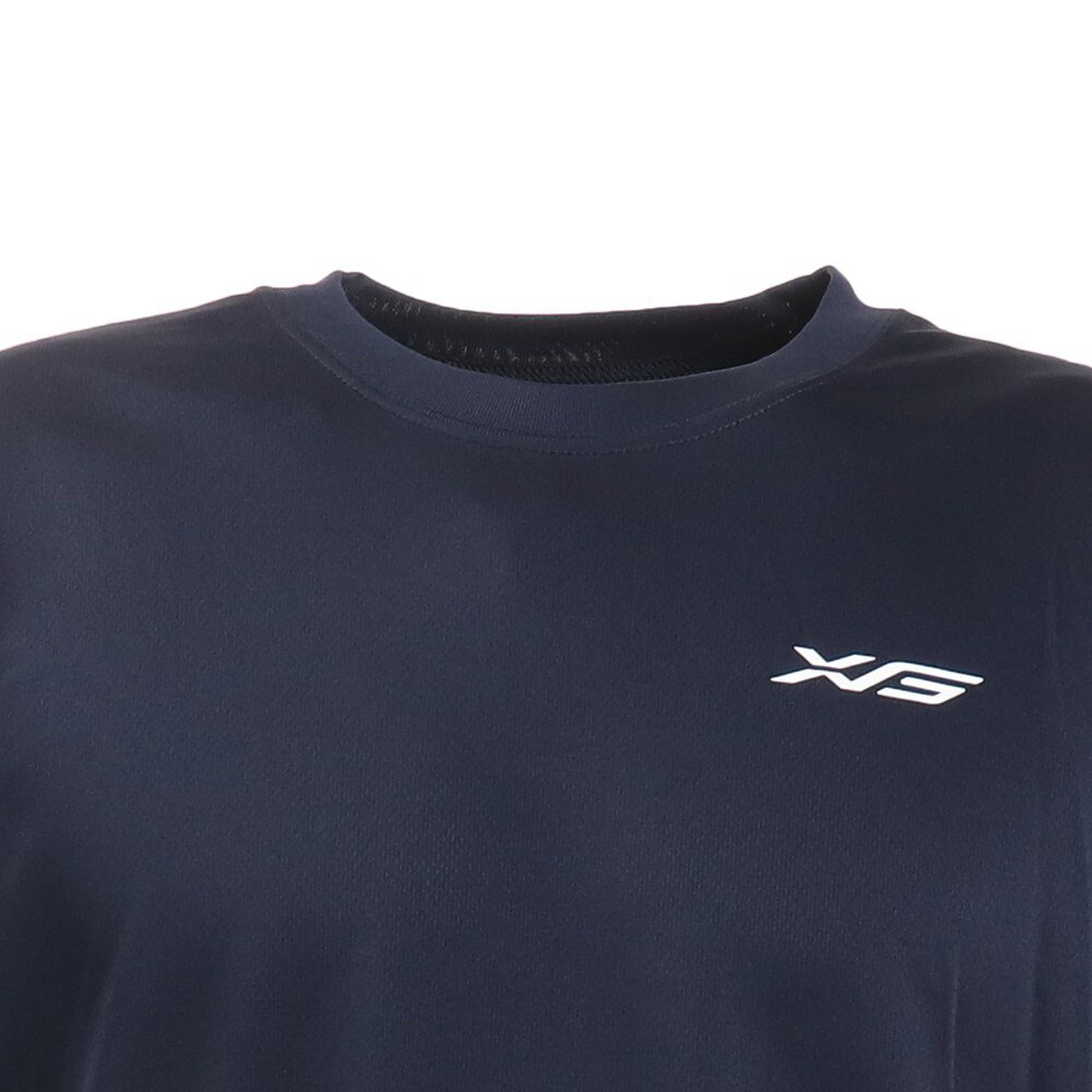 エックスティーエス（XTS） ドライプラス 半袖Tシャツ 740G0ES8860 NVY 卓球ウェア