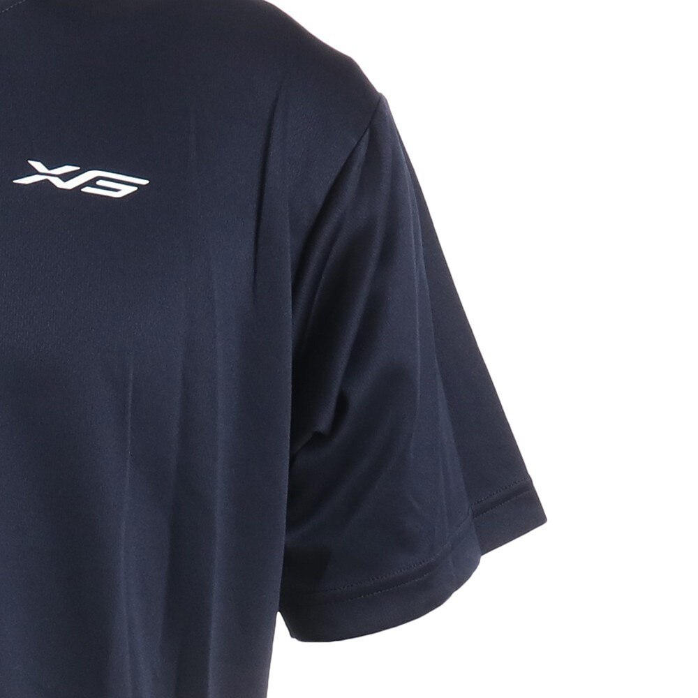エックスティーエス（XTS） ドライプラス 半袖Tシャツ 740G0ES8860 NVY 卓球ウェア