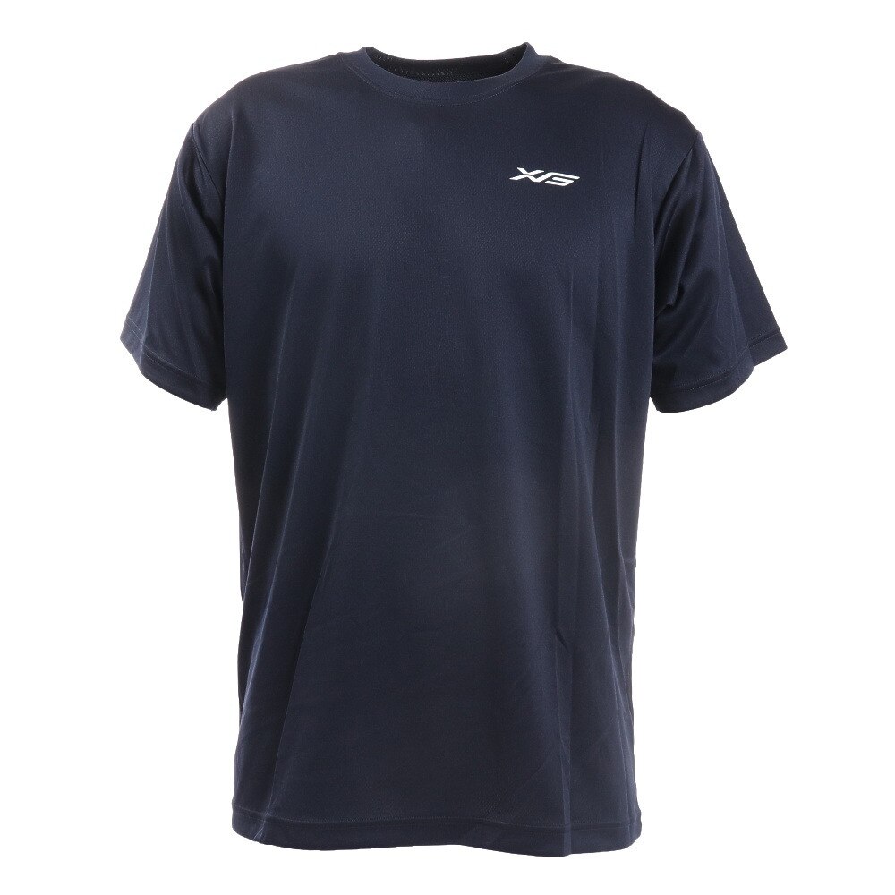 エックスティーエス（XTS） ドライプラス 半袖Tシャツ 740G0ES8860 NVY 卓球ウェア