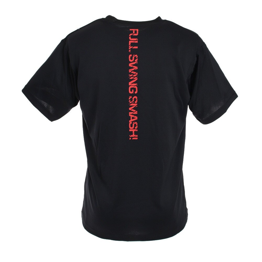 エックスティーエス（XTS）（メンズ）ドライプラス メッセージTシャツ 740G0ES8862 BLK 卓球ウェア★★★