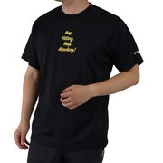 エックスティーエス（XTS）（メンズ）ドライプラス 文字入りTシャツ 740G0ES8863 BLK 卓球ウェア