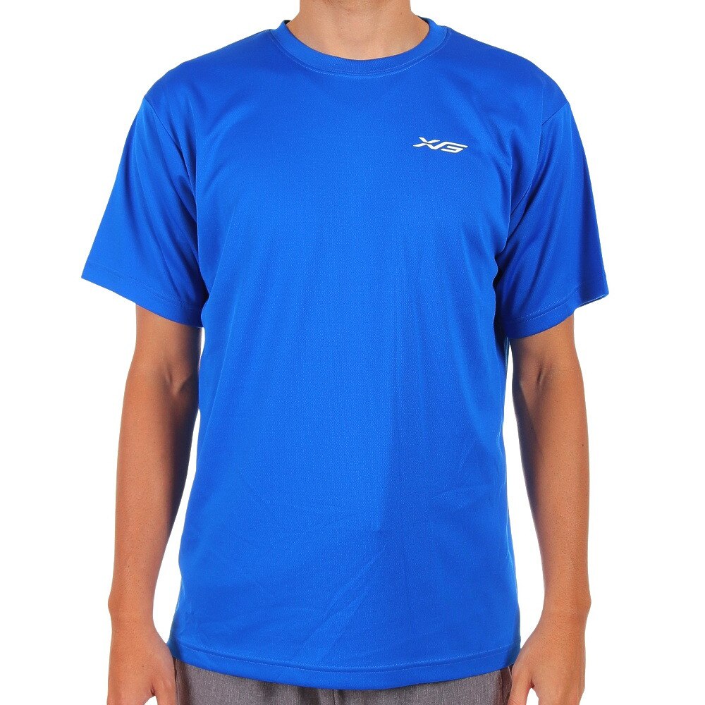 エックスティーエス（XTS） ドライプラス 半袖Tシャツ 740G0ES8866 BLU 卓球ウェア