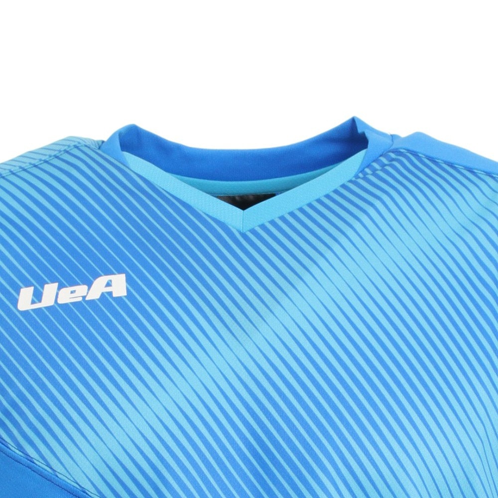 Uea（Uea）（メンズ）卓球ウェア ユニフォーム 日本卓球協会(JTTA)公認 ドライプラス 卓球シャツ UEA301 BLU 吸汗速乾