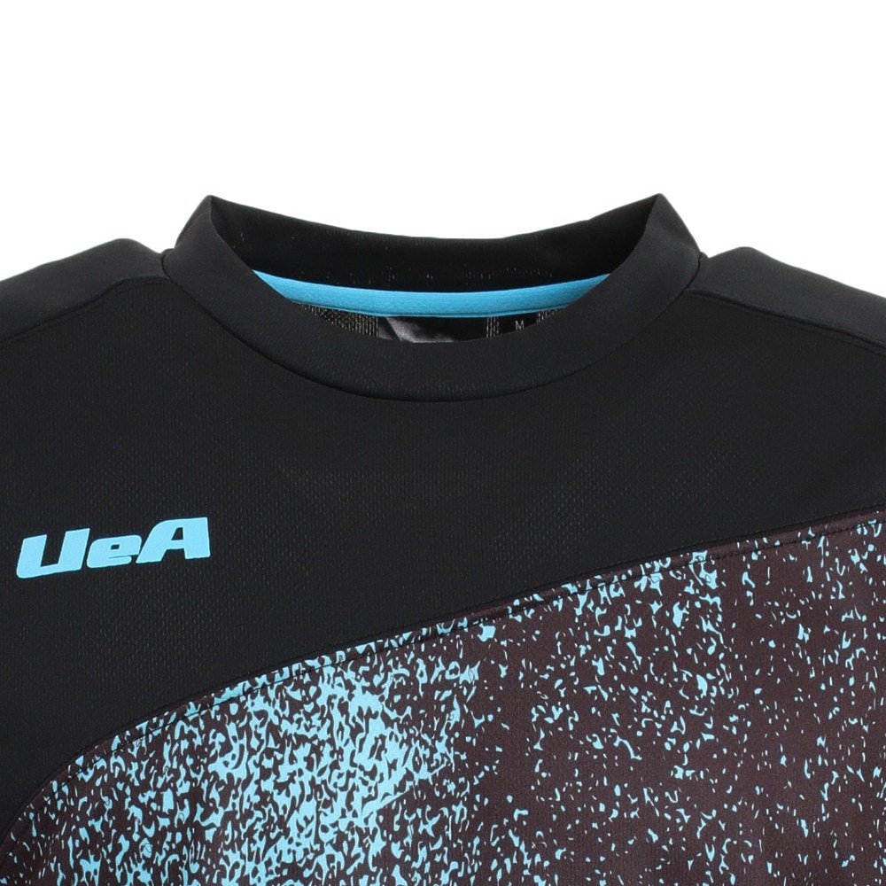 Uea（Uea）（メンズ、レディース、キッズ）日本卓球協会(JTTA)公認 ドライプラス 卓球シャツ UEA307 BLK 卓球ウェア 吸汗速乾