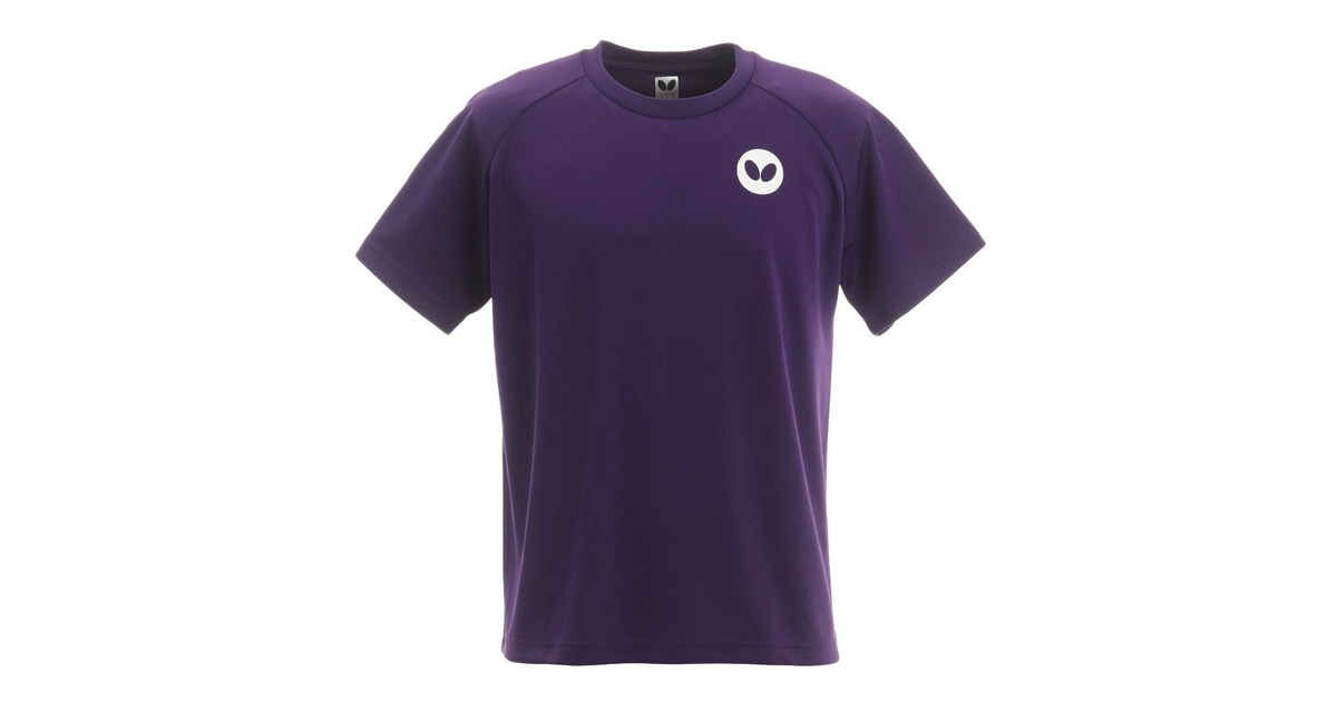 バタフライ｜卓球ウエア シャツ カリソン 半袖Tシャツ 45740-243 PPL - スポーツ用品はスーパースポーツゼビオ