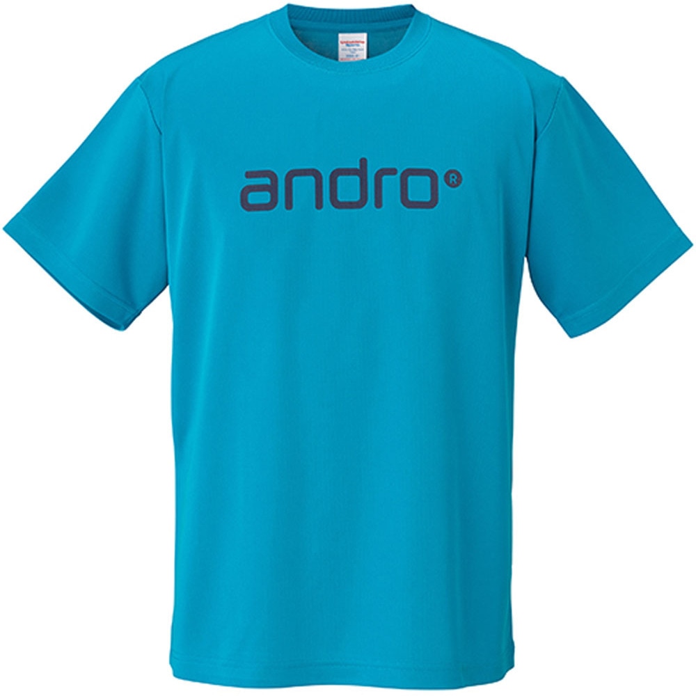 アンドロ（andro）（メンズ、レディース、キッズ）卓球ウエア シャツ ナパ半袖Tシャツ 4 300023027 ブルー/ネイビー