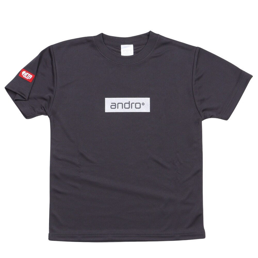 アンドロ（andro）（キッズ）卓球ウエア ジュニア ナパ Tシャツ BX 300023030 ガンメタル/シルバー |  スポーツ用品はスーパースポーツゼビオ