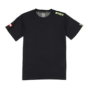 アンドロ（andro）（メンズ、レディース）卓球ウエア ナパ Tシャツ ドライ 300023019 ブラック/ネオンイエロー 速乾 UVカット