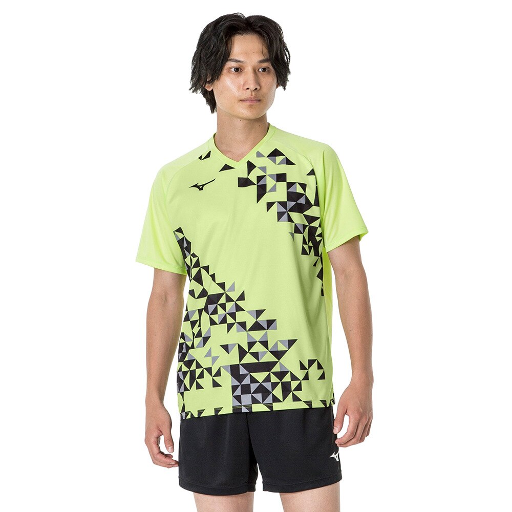 ミズノ（MIZUNO）（メンズ、レディース）卓球ウエア シャツ ゲームシャツ Vネック 82JAA10337