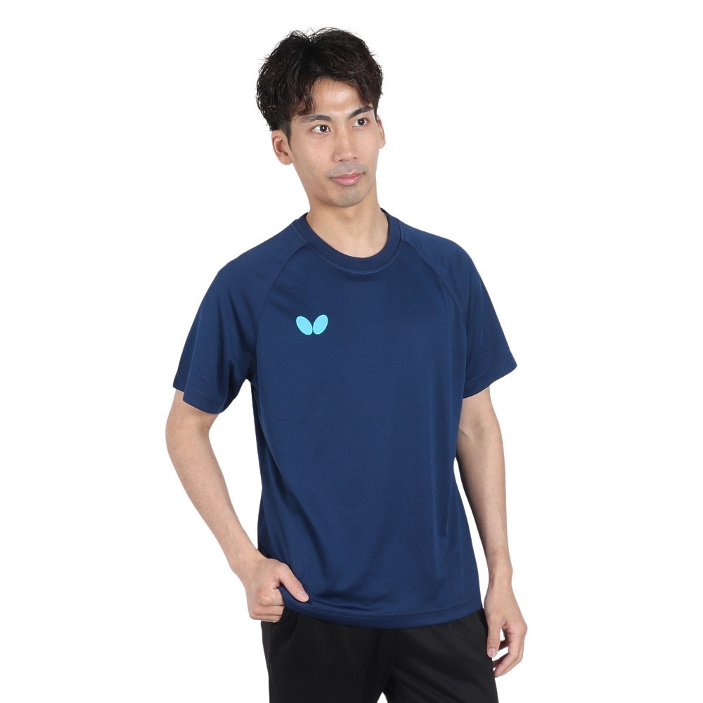 Ｂｕｔｔｅｒｆｌｙ 卓球ウエア シャツ ウィンロゴ Tシャツ 2 46420-178 速乾 Ｌ 48 卓球