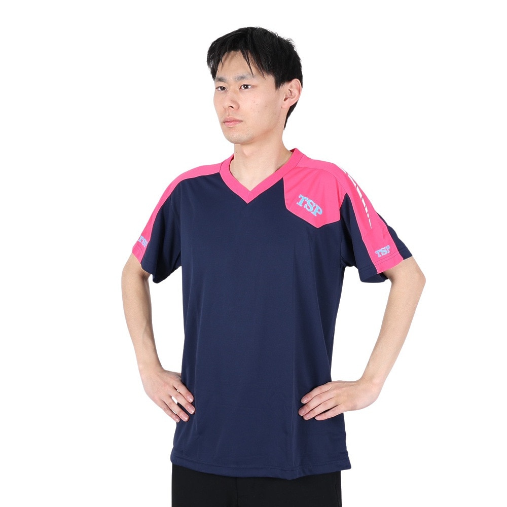ティーエスピー（TSP）（メンズ、レディース）卓球ウエア シャツ TT-174 半袖Tシャツ 033406 0105