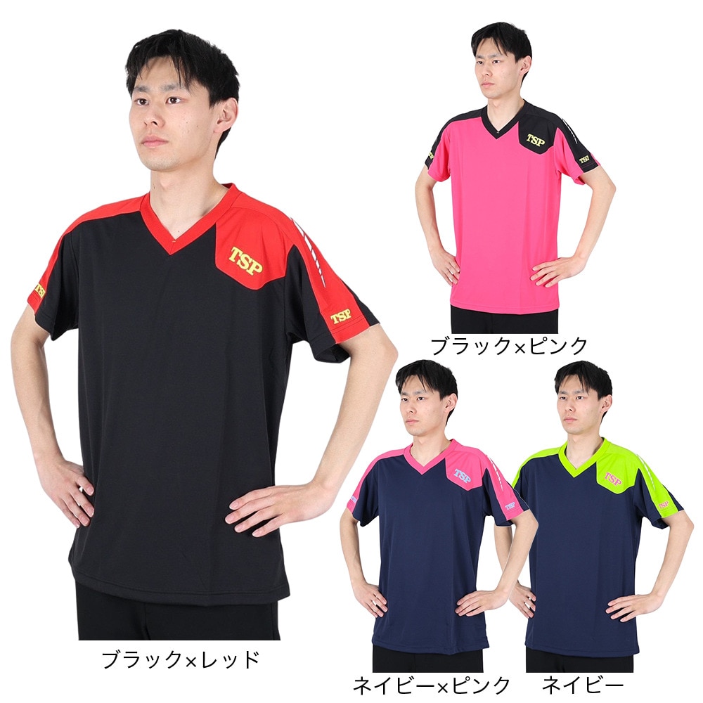 ティーエスピー（TSP）（メンズ、レディース）卓球ウエア TT-174 半袖Tシャツ 033406 0110