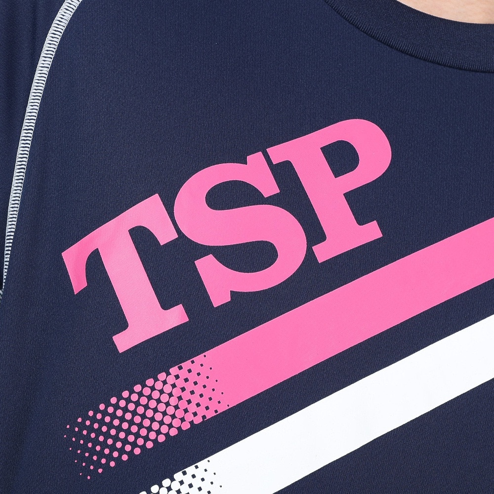 ティーエスピー（TSP）（メンズ、レディース）卓球ウエア 半袖シャツ TT-175シャツ 033407 0105 速乾