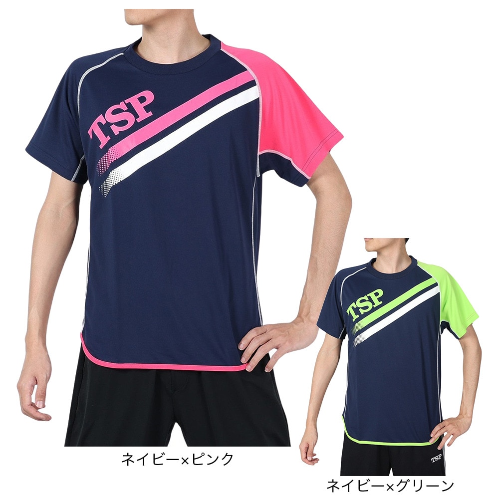ティーエスピー（TSP）（メンズ、レディース）卓球ウエア TT-175シャツ 033407 0110 速乾