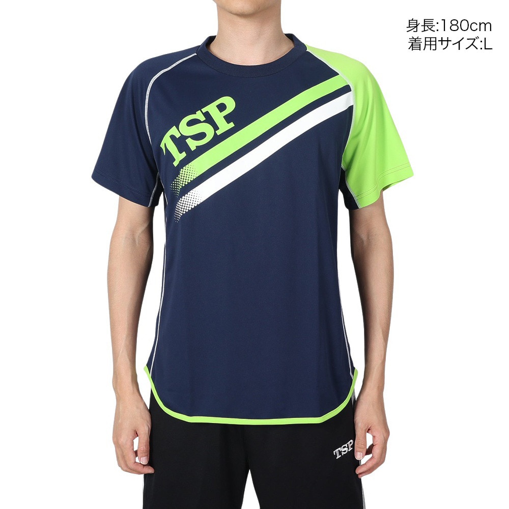 ティーエスピー（TSP）（メンズ、レディース）卓球ウエア TT-175シャツ 033407 0110 速乾