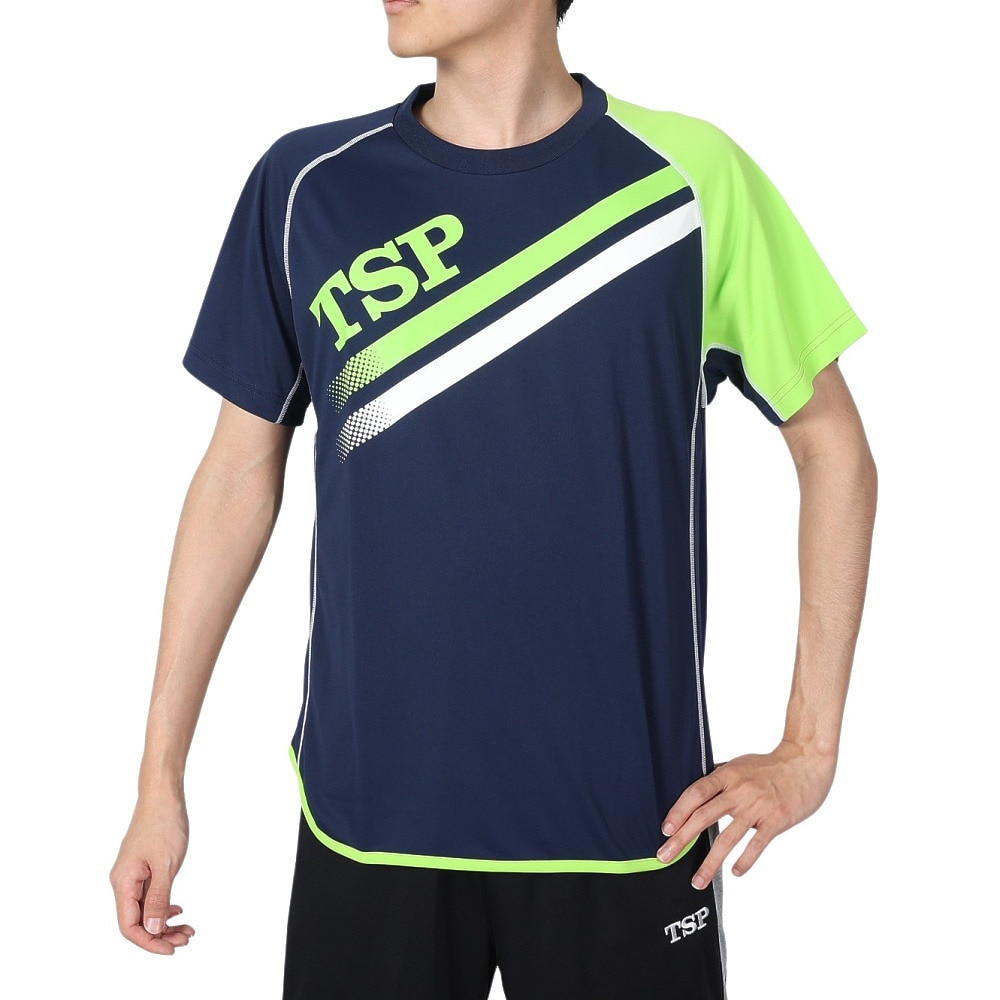 ティーエスピー（TSP）（メンズ、レディース）卓球ウエア TT-175シャツ 033407 0110 速乾