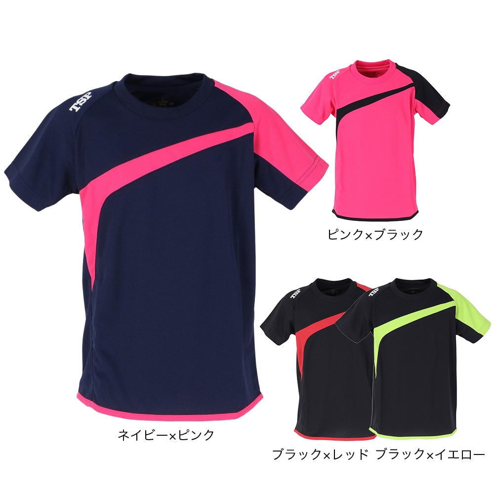 ティーエスピー（TSP）（キッズ）卓球ウエア シャツ TT-180シャツ 033408 0105 JR 速乾