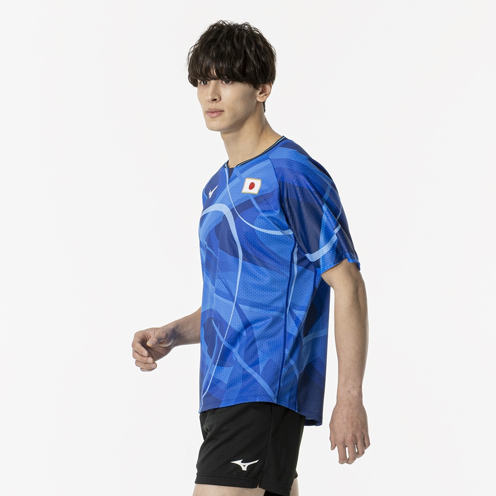 ミズノ（MIZUNO）（メンズ、レディース）卓球ウエア シャツ レプリカシャツ ユニセックス 82JAB50022