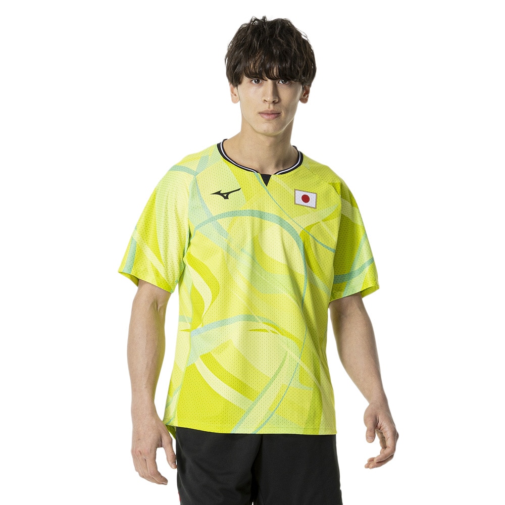 ミズノ（MIZUNO）（メンズ、レディース）卓球ウエア シャツ レプリカシャツ ユニセックス 82JAB50037