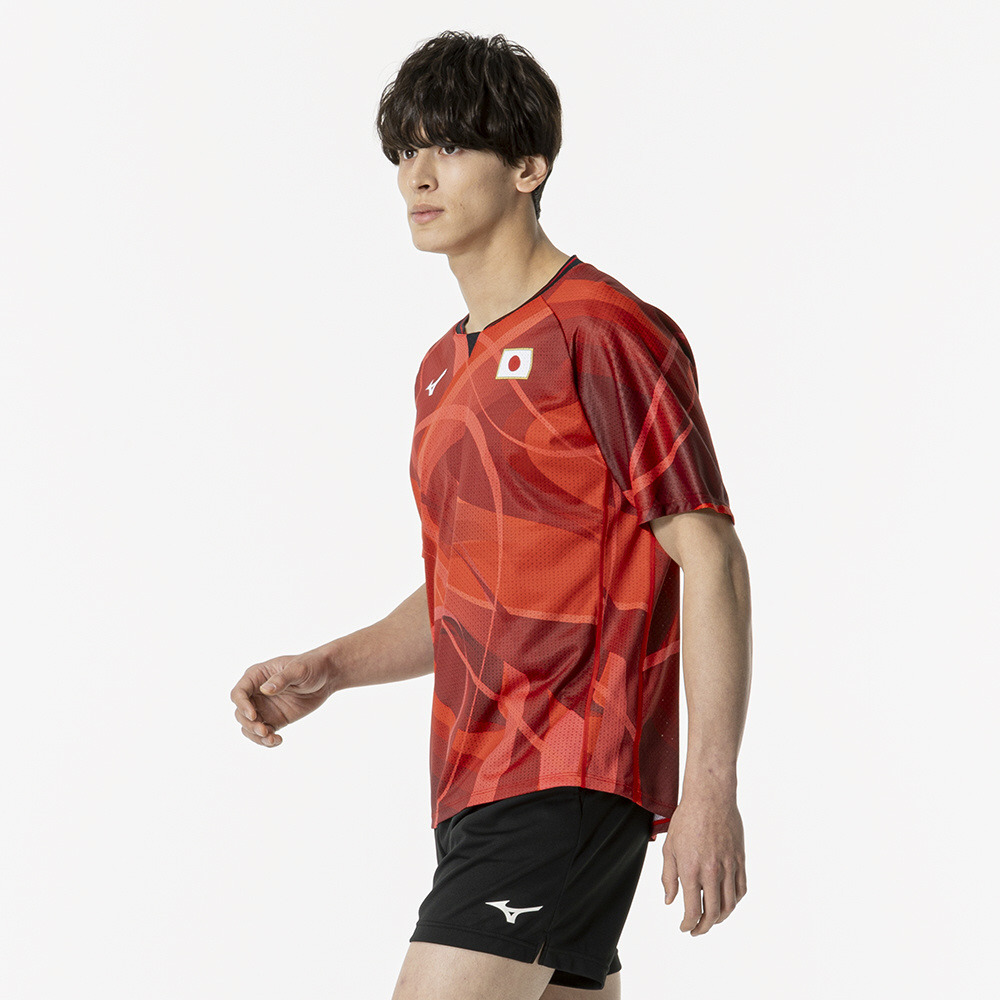 ミズノ（MIZUNO）（メンズ、レディース）卓球ウエア シャツ レプリカシャツ ユニセックス 82JAB50062