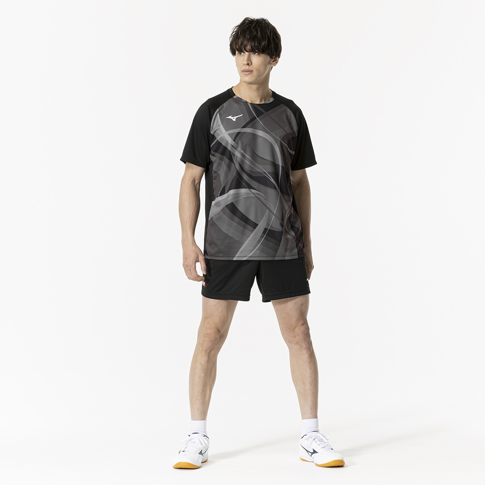 ミズノ（MIZUNO）（メンズ、レディース）卓球ウエア シャツ ゲームシャツ ユニセックス 82JAB50109