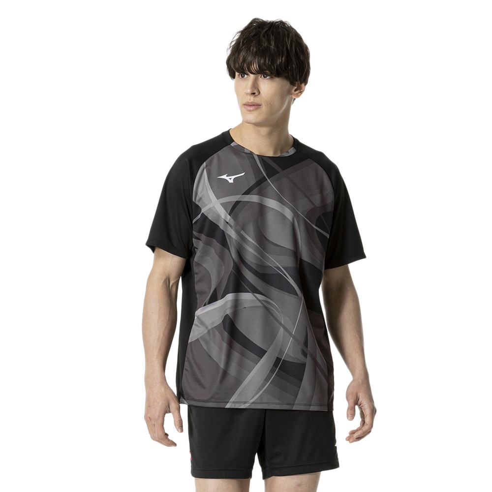 ミズノ（MIZUNO）（メンズ、レディース）卓球ウエア シャツ ゲームシャツ ユニセックス 82JAB50109