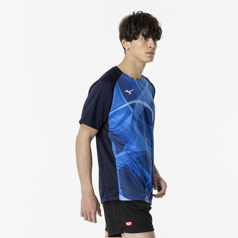 ミズノ（MIZUNO）（メンズ、レディース）卓球ウエア シャツ ゲームシャツ ユニセックス 82JAB50122