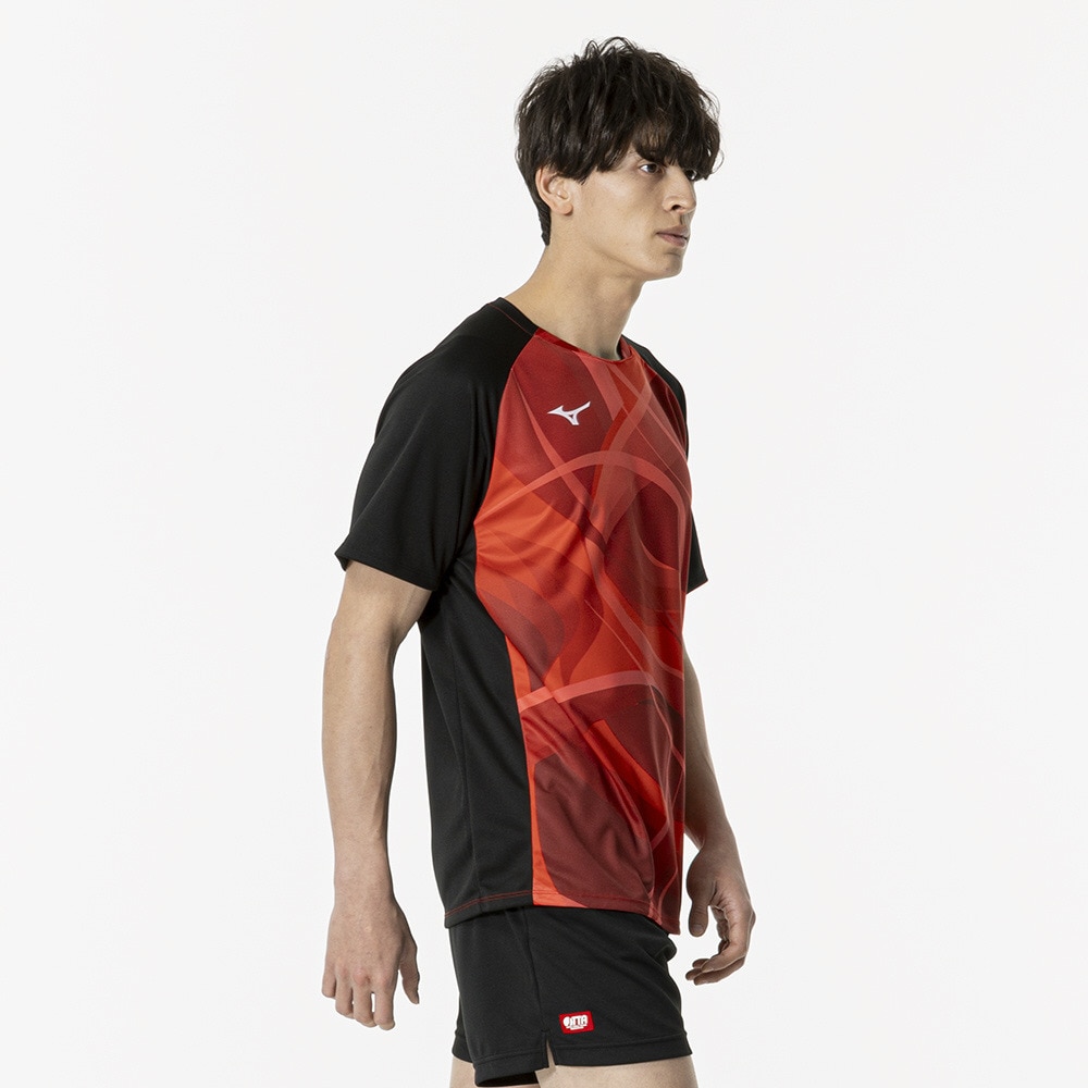 ミズノ（MIZUNO）（メンズ、レディース）卓球ウエア シャツ ゲームシャツ ユニセックス 82JAB50162