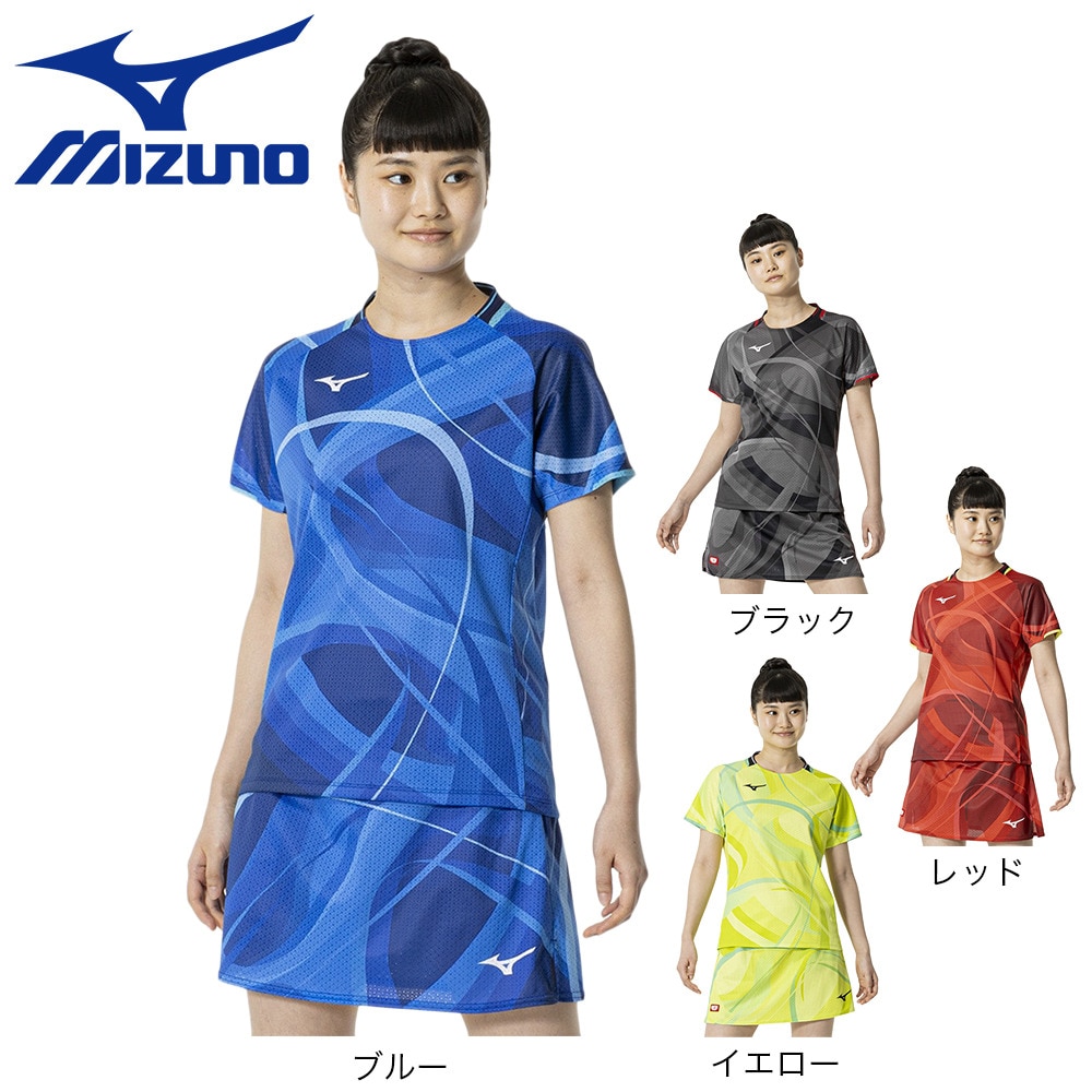 ミズノ（MIZUNO）（レディース）卓球ウエア シャツ ゲームシャツ 82JAB70022