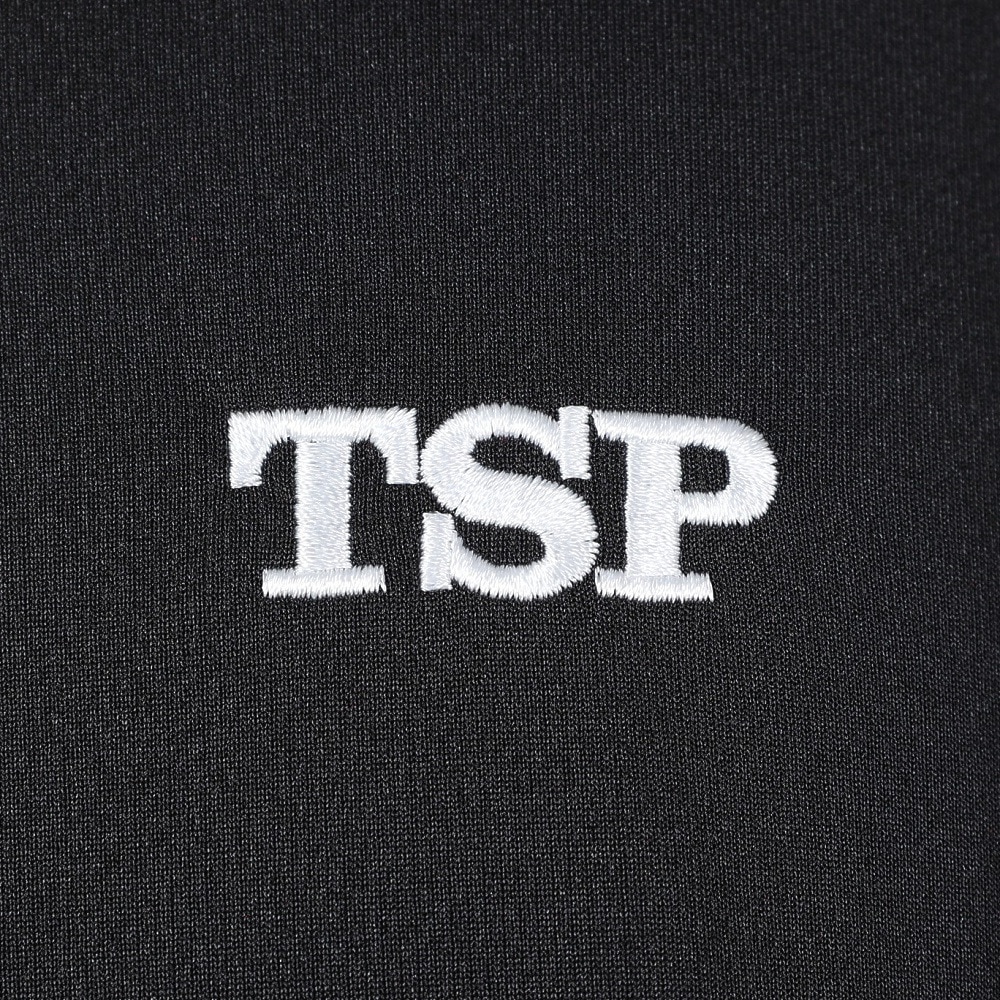 ティーエスピー（TSP）（メンズ、レディース）卓球 ヨーロセンソシャツ ブラック 30435 ブラック