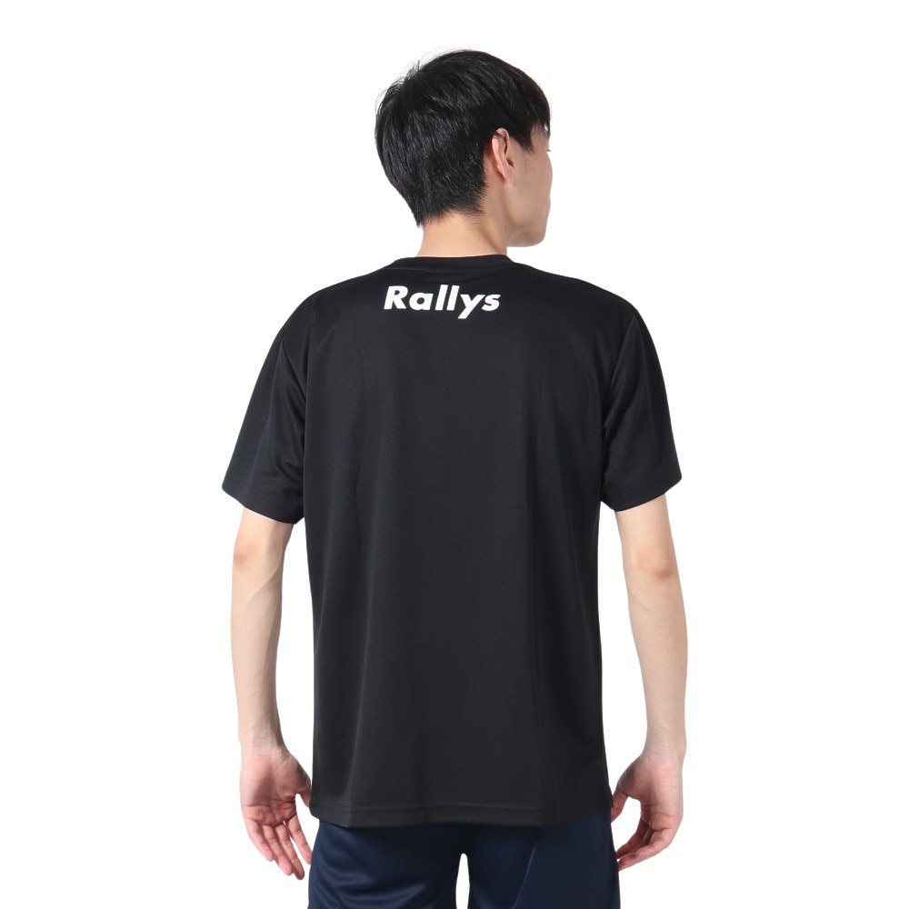 ラリーズ（Rallys）（メンズ、レディース）卓球 漢は黙ってオールフォア Tシャツ ALF-001-B