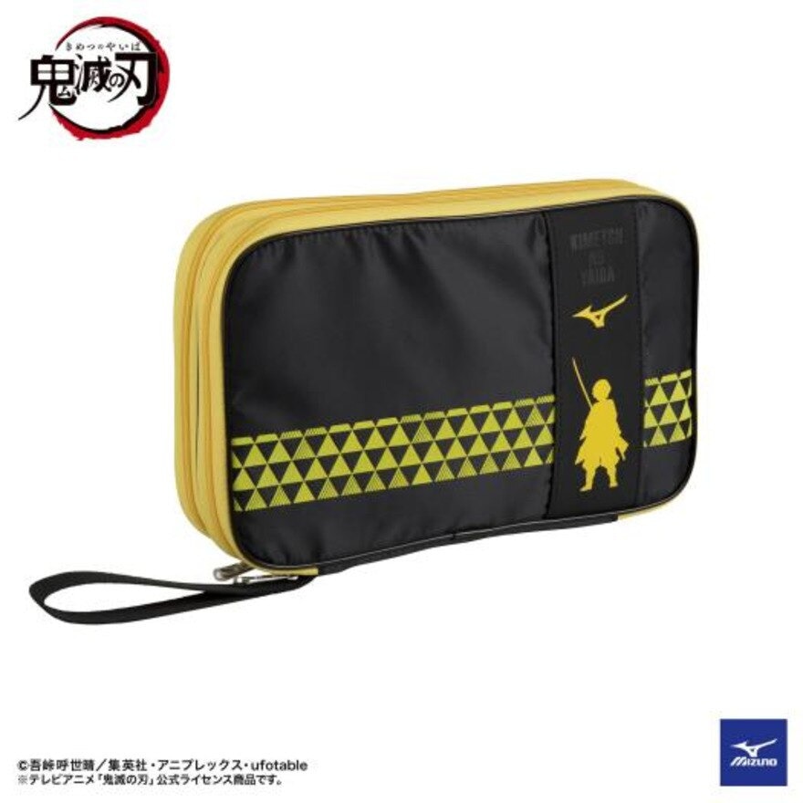 ミズノ（MIZUNO）（メンズ、レディース、キッズ）卓球 鬼滅の刃 コラボ 我妻善逸 ラケットソフトケース 2本入れ 83JD2K0254