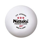 ニッタク（Nittaku）（メンズ、レディース、キッズ）卓球ボール 3スター プレミアム クリーン 3個入 NB-1700