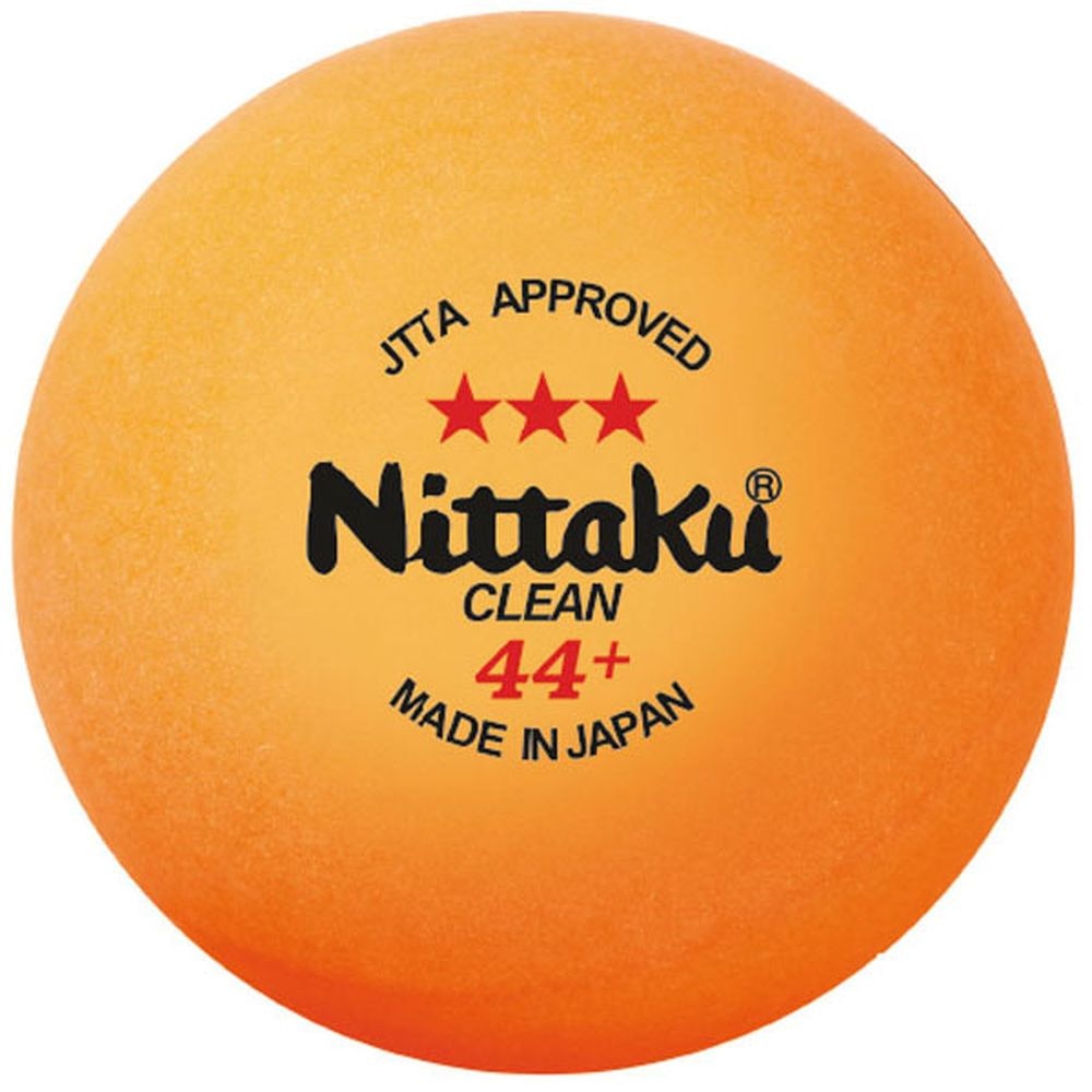ニッタク（Nittaku）（メンズ、レディース、キッズ）卓球ボール ラージ3スター クリーン 3個入 44ミリ NB-1640 抗菌仕様 公認球 ラージボール オレンジ