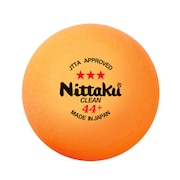 ニッタク（Nittaku）（メンズ、レディース、キッズ）卓球ボール ラージ3スター クリーン 1ダース（12個入） 44ミリ NB-1641 抗菌仕様 公認球 ラージボール