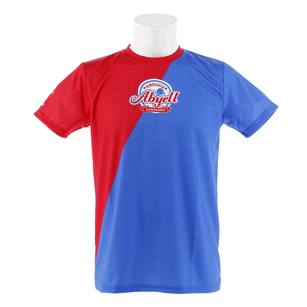  Tシャツ メンズ 半袖 Tリーグ チームカラー 木下アビエル神奈川 011-110305-TQ 卓球