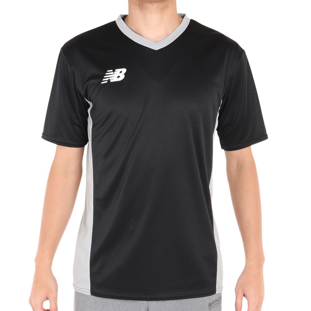 ニューバランス（new balance）（メンズ）サッカー ウェア メンズ 半袖 Tシャツ プラクティスシャツ JMTF1013BK