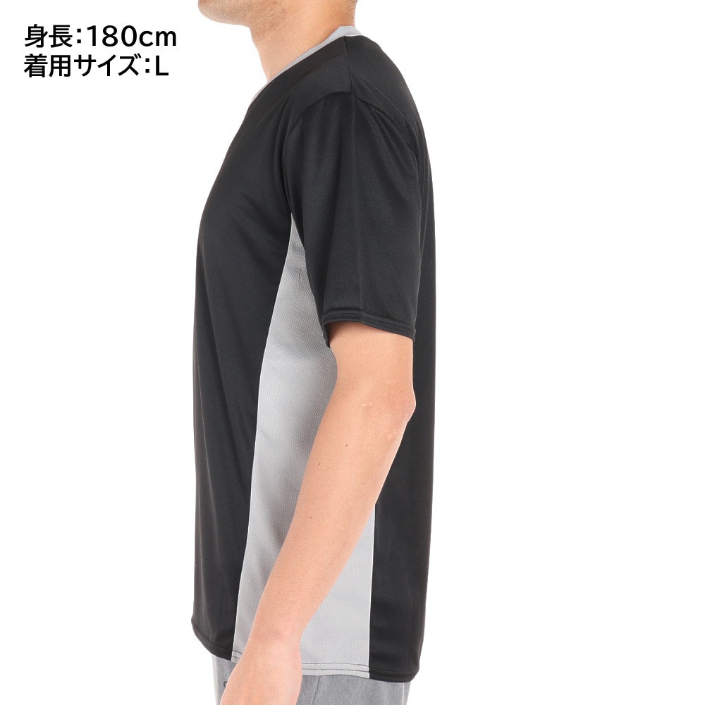 ニューバランス（new balance）（メンズ）サッカー ウェア メンズ 半袖 Tシャツ プラクティスシャツ JMTF1013BK