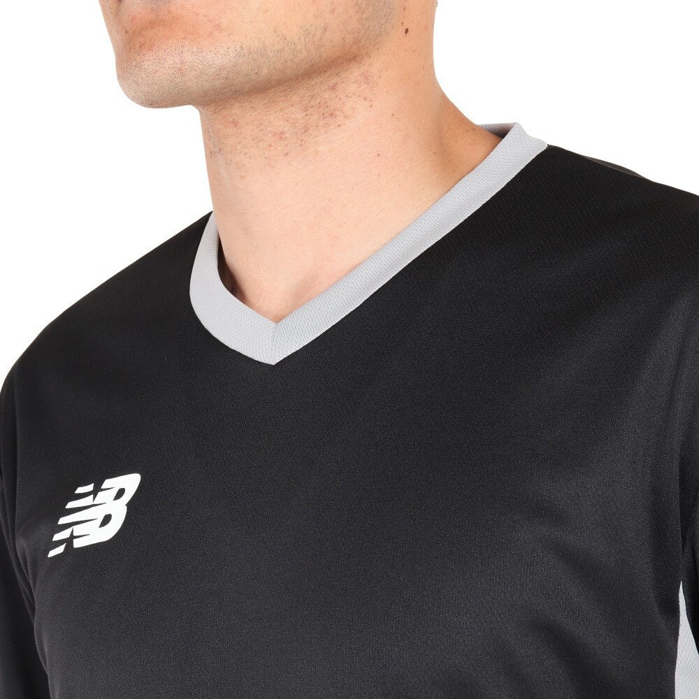 ニューバランス（new balance）（メンズ）サッカー ウェア メンズ 半袖 Tシャツ プラクティスシャツ JMTF1013BK