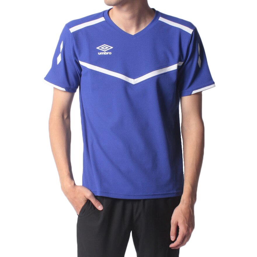  サッカーウェア Jリーグサプライ 半袖プラクティスシャツ UUURJA54 BLU