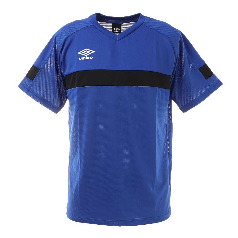 アンブロ（UMBRO）（メンズ、レディース）サッカーウェア  Tシャツ ブリーズプラスショートスリーブシャツ UUUSJA61XB BLU