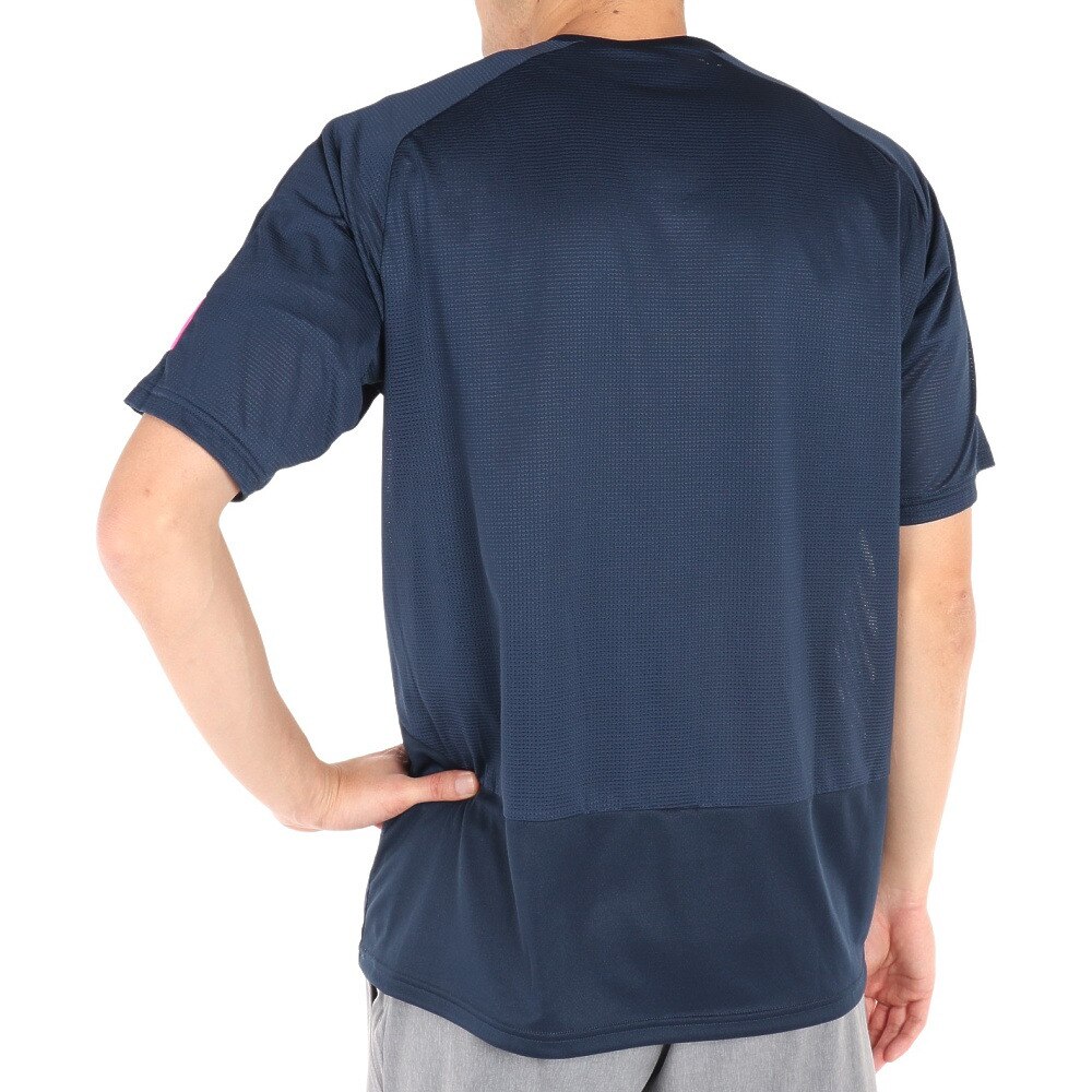 アンブロ（UMBRO）（メンズ、レディース）サッカーウェア  Tシャツ ブリーズプラスショートスリーブシャツ UUUSJA61XB NVSP