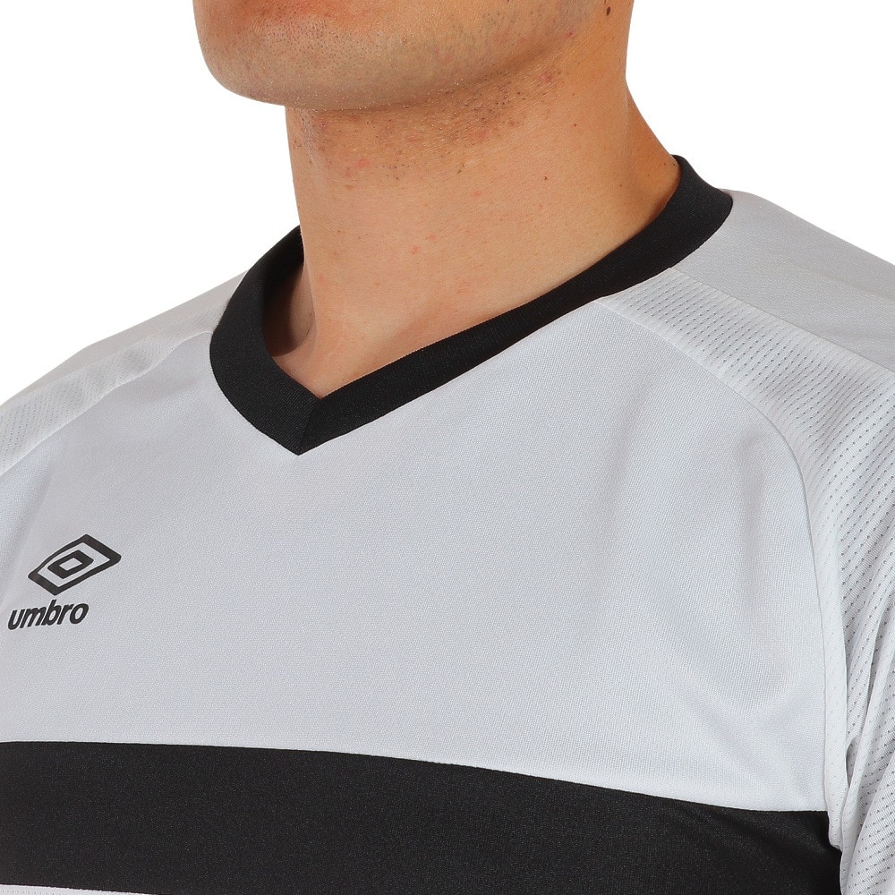 アンブロ（UMBRO）（メンズ、レディース）サッカーウェア  Tシャツ ブリーズプラスショートスリーブシャツ UUUSJA61XB WHT