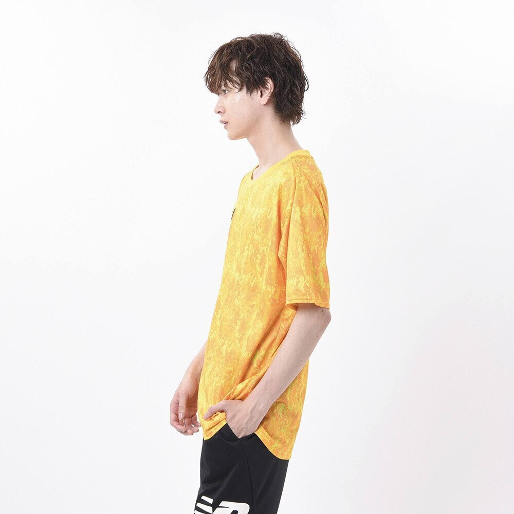 ニューバランス（new balance）（メンズ）サッカーウェア ゲームシャツ 半袖Tシャツ JMTF1010YLW