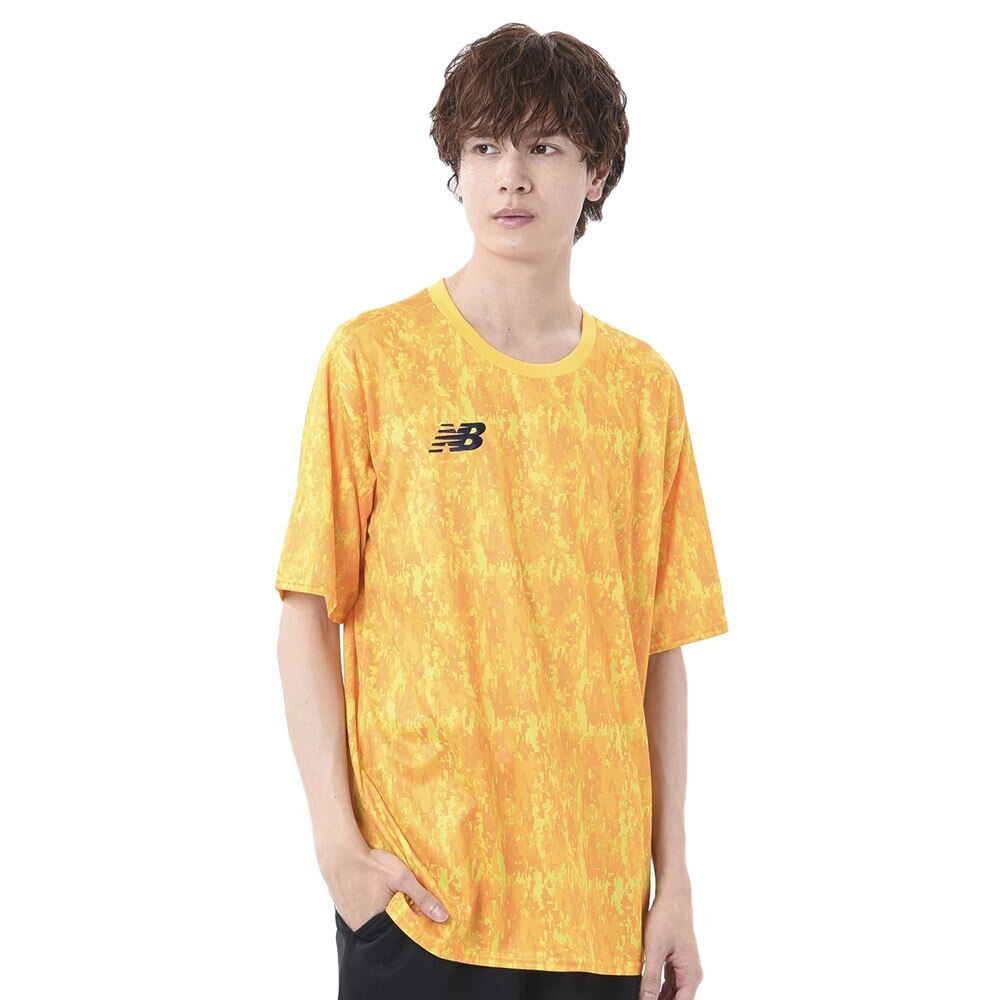 ニューバランス（new balance）（メンズ）サッカーウェア ゲームシャツ 半袖Tシャツ JMTF1010YLW