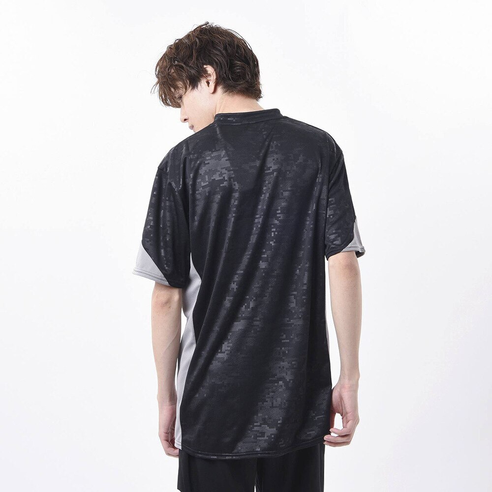 ニューバランス（new balance）（メンズ）サッカーウェア プラクティスシャツ 半袖Tシャツ 接触冷感機能加工 JMTF1011BK 速乾★★★