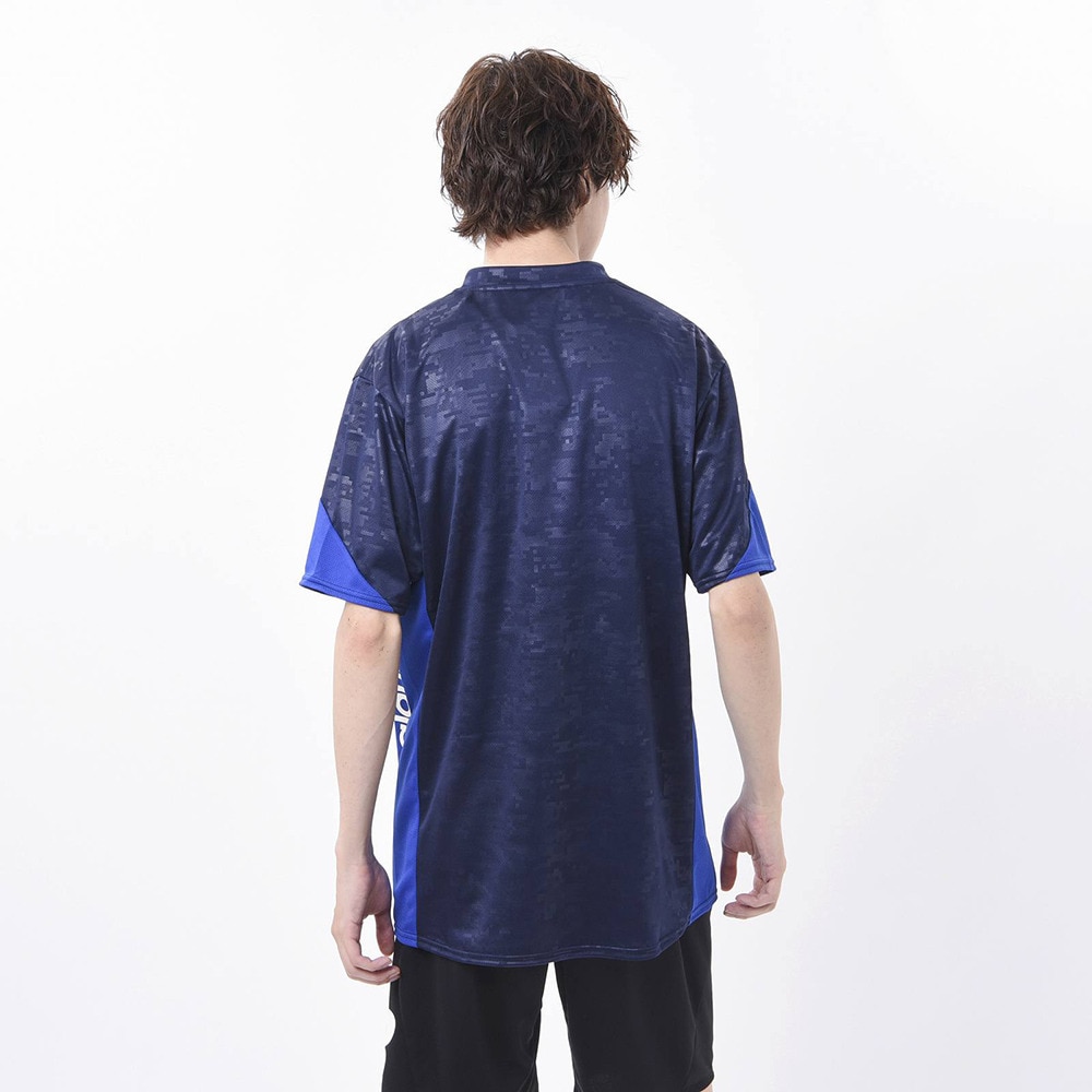 ニューバランス（new balance）（メンズ）サッカーウェア プラクティスシャツ 半袖Tシャツ 接触冷感機能加工 JMTF1011NV 速乾