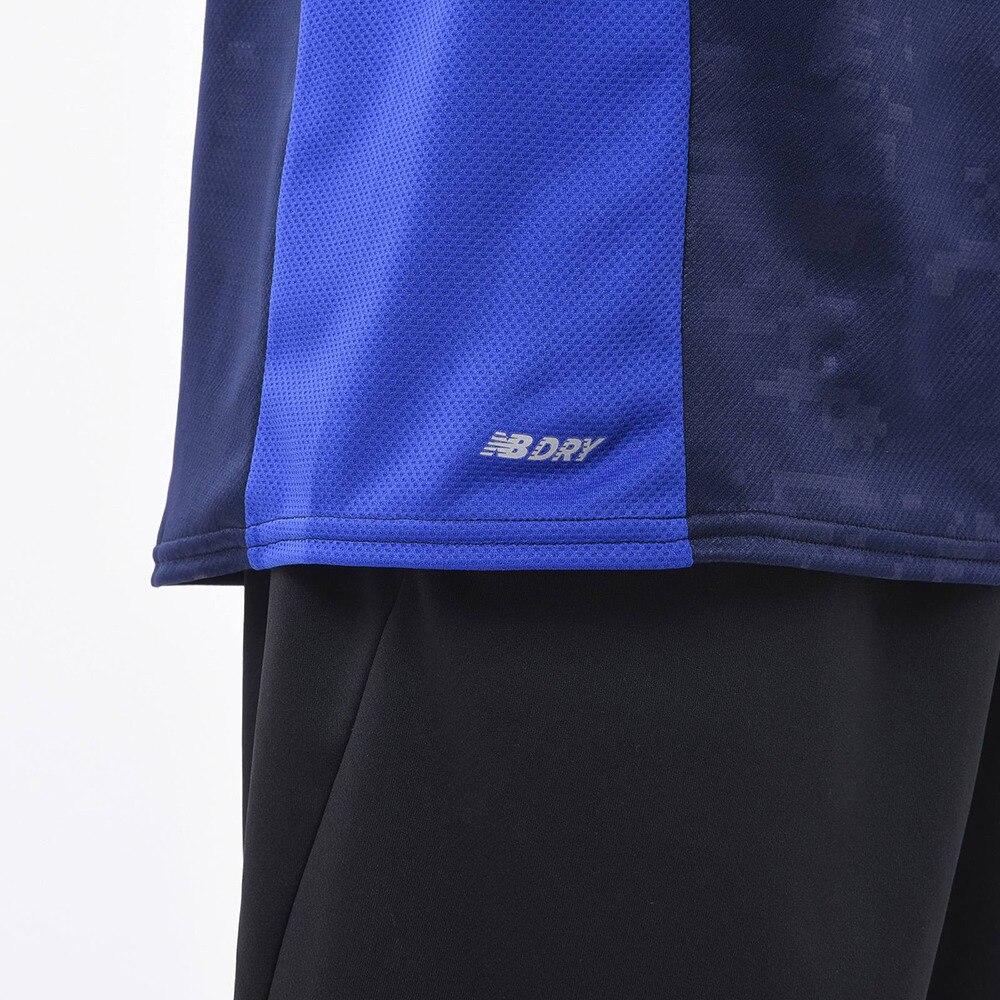 ニューバランス（new balance）（メンズ）サッカーウェア プラクティスシャツ 半袖Tシャツ 接触冷感機能加工 JMTF1011NV 速乾★★★
