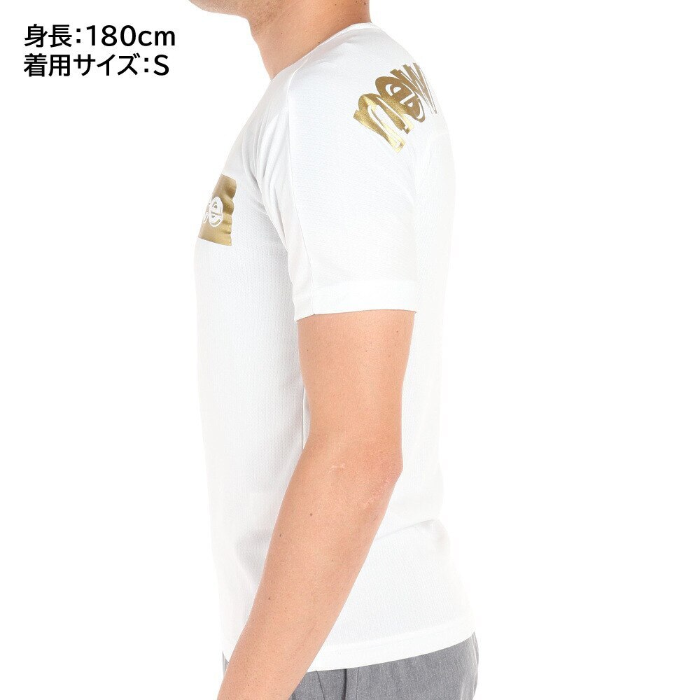 ニューバランス（new balance）（メンズ、レディース）サッカーウェア ロゴプラクティスシャツ JMTF2311WT